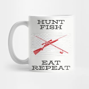 Hunt Fish Eat Repeat Mug